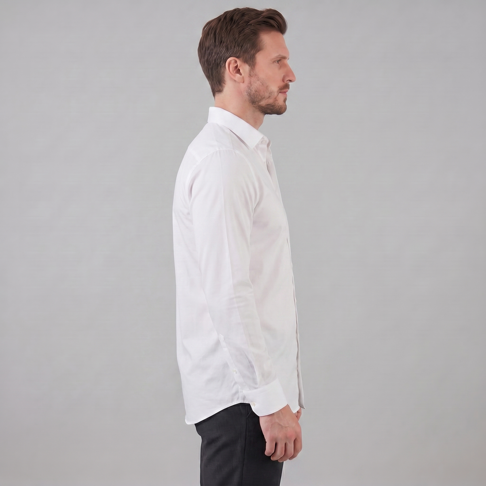 Men's Slim Fit Long Sleeve Shirt-3