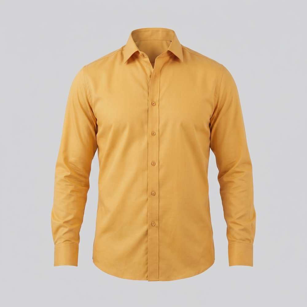 Men's Slim Fit Long Sleeve Shirt-21