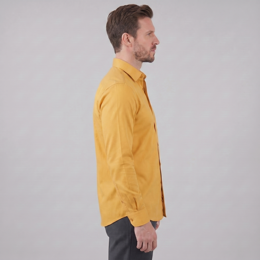 Men's Slim Fit Long Sleeve Shirt-23