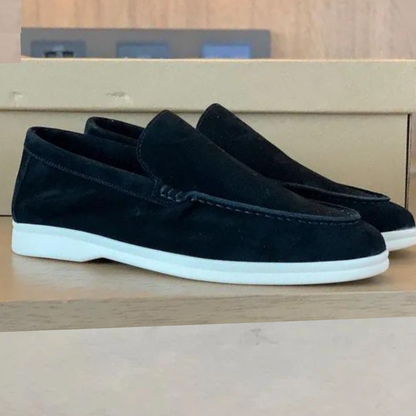 mens Slip-On Loafer with Stitched Vamp Detail-4