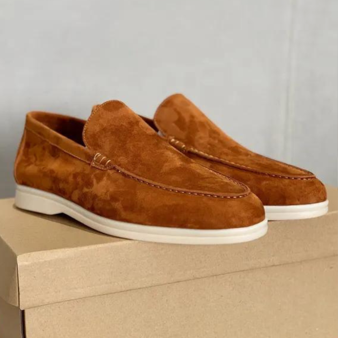 mens Slip-On Loafer with Stitched Vamp Detail-5