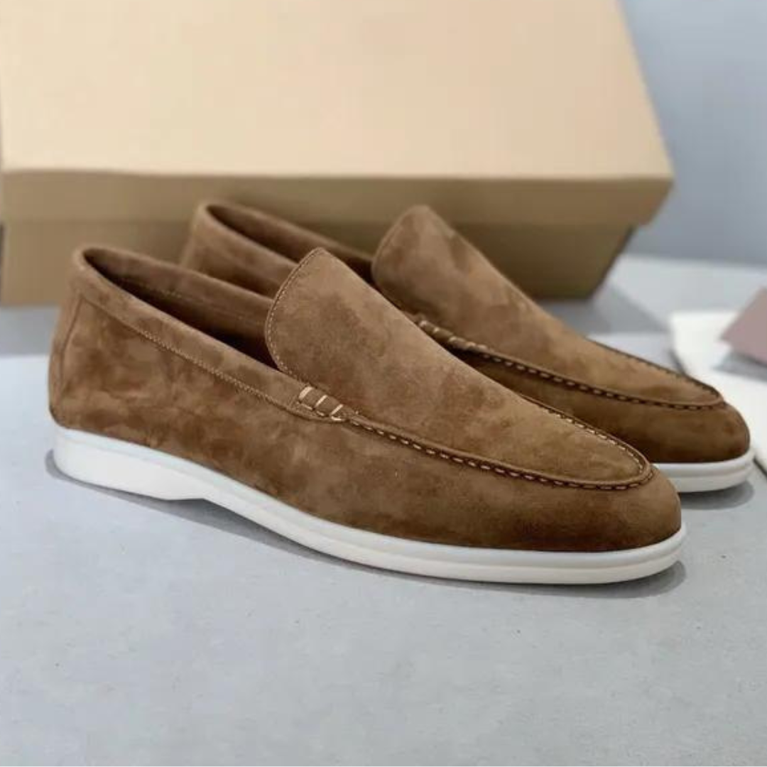 mens Slip-On Loafer with Stitched Vamp Detail-6