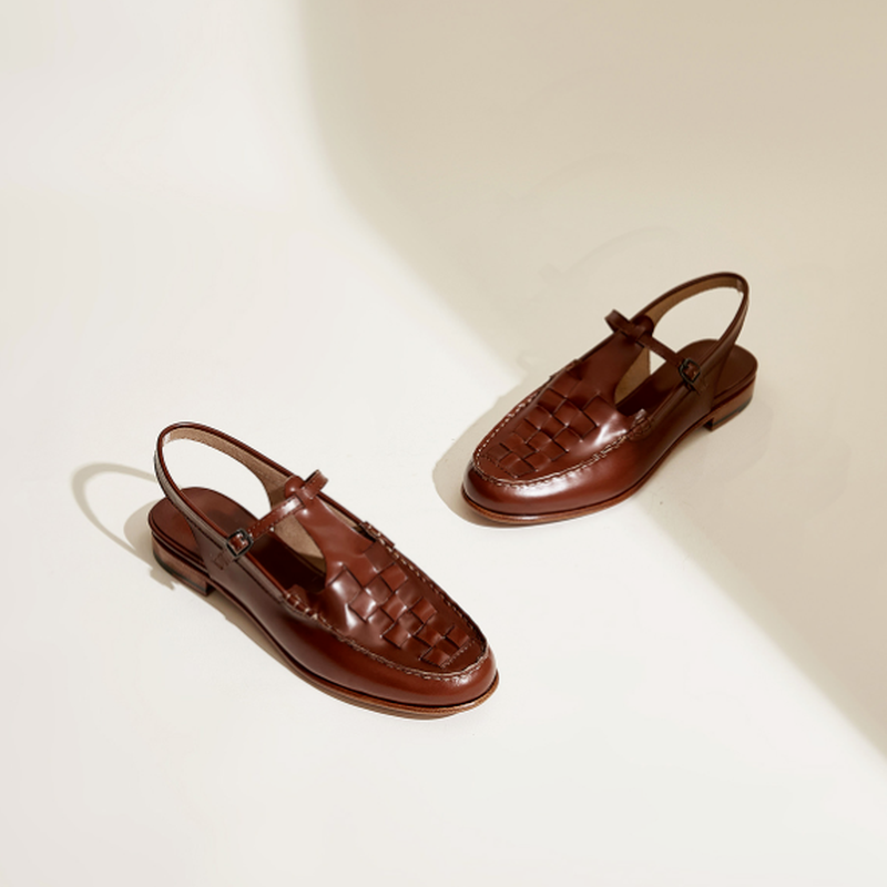 Men's T-Strap Woven Loafer Sandal-16