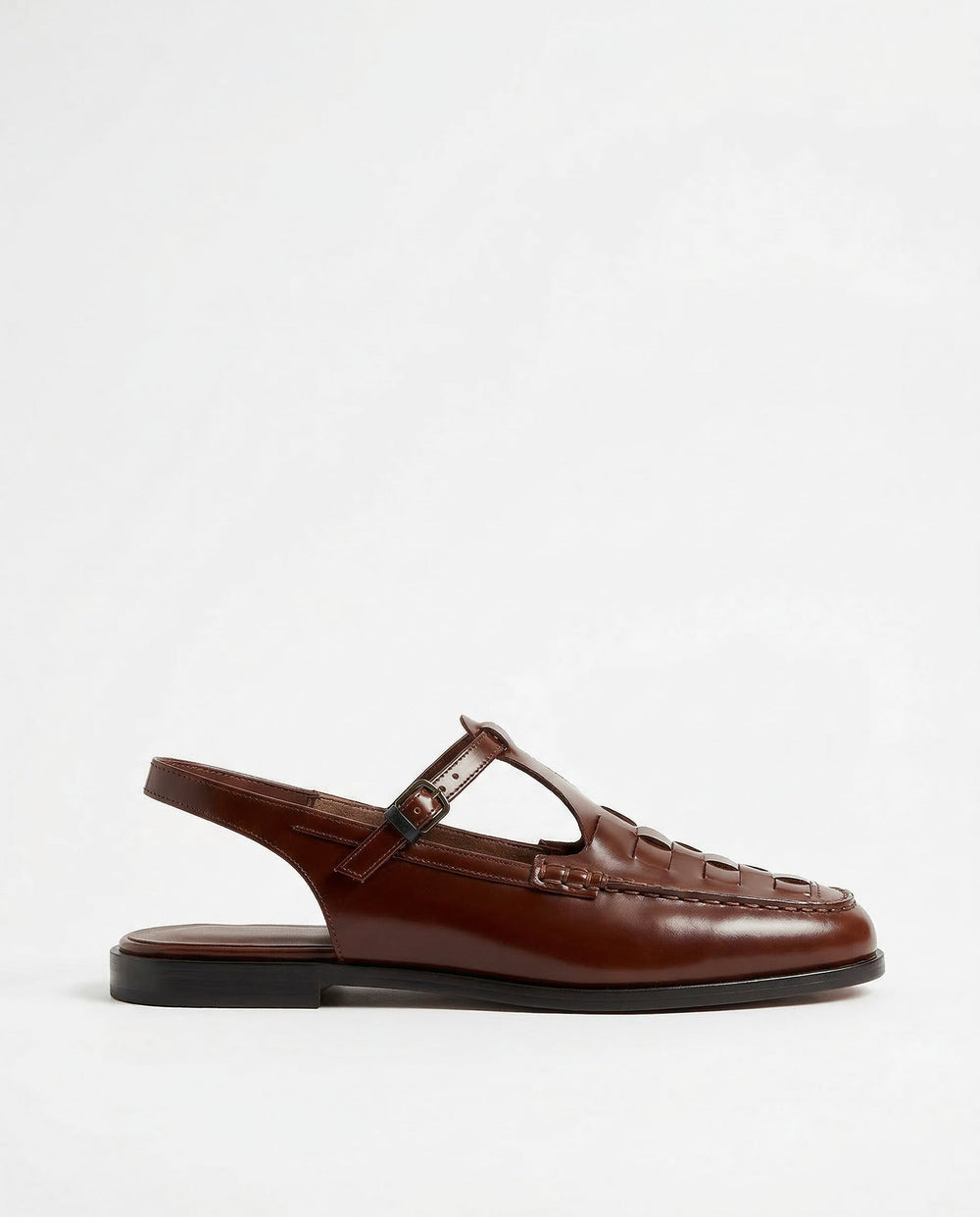 Men's T-Strap Woven Loafer Sandal-1