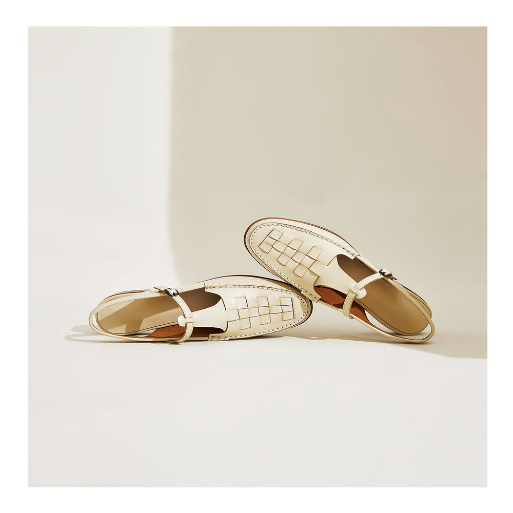 Men's T-Strap Woven Loafer Sandal-12