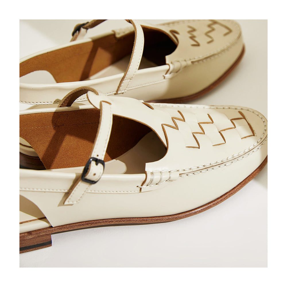 Men's T-Strap Woven Loafer Sandal-5