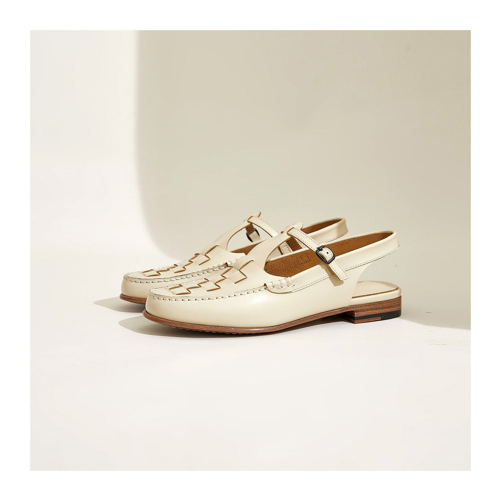 Men's T-Strap Woven Loafer Sandal-13
