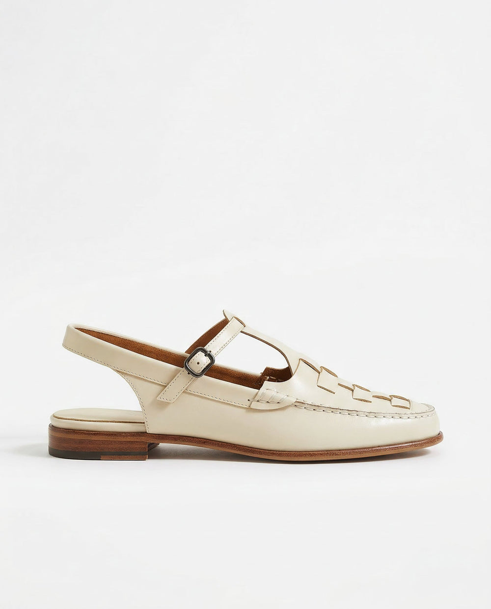 Men's T-Strap Woven Loafer Sandal-2
