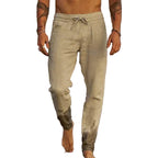 Men's Tapered Jogger Pants with Cuff Details-1