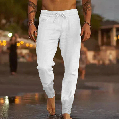 Men's Tapered Jogger Pants with Cuff Details-5