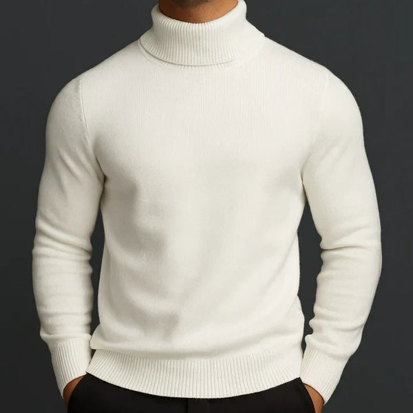 Men's Wool Turtleneck Sweater-1
