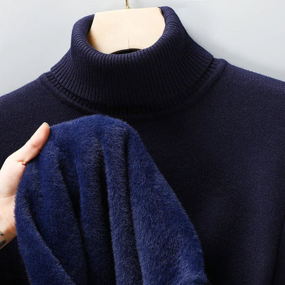Men's Wool Turtleneck Sweater-6