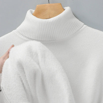 Men's Wool Turtleneck Sweater-2