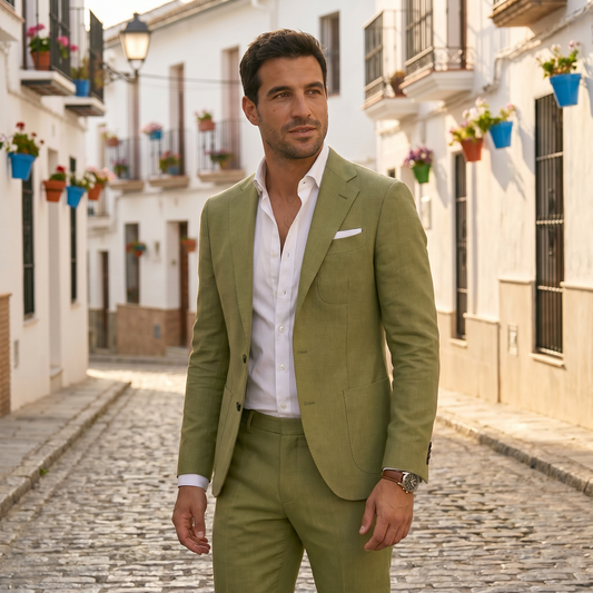Men's Two-Piece Suit with Tailored Fit