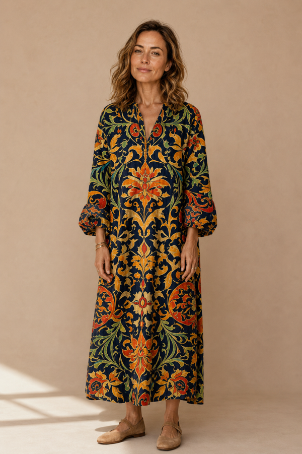 Women's Long Sleeve Maxi Dress