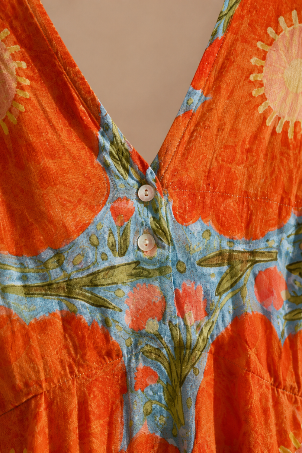 Women's Long Sleeve Maxi Dress With Flower Print