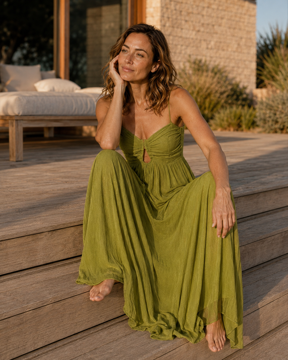 Women's Spaghetti Strap Maxi Dress