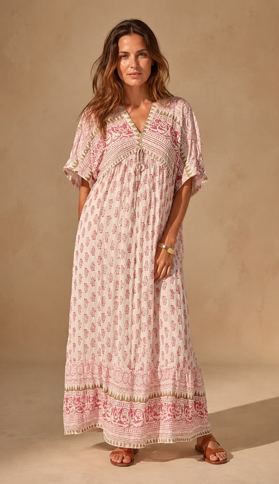 Women's Printed Floral Maxi Dress