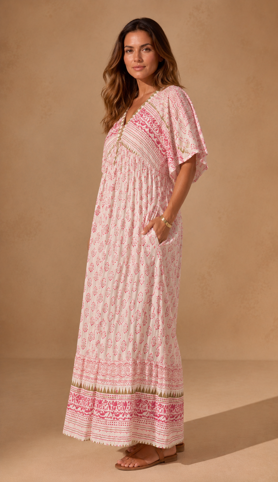 Women's Printed Floral Maxi Dress