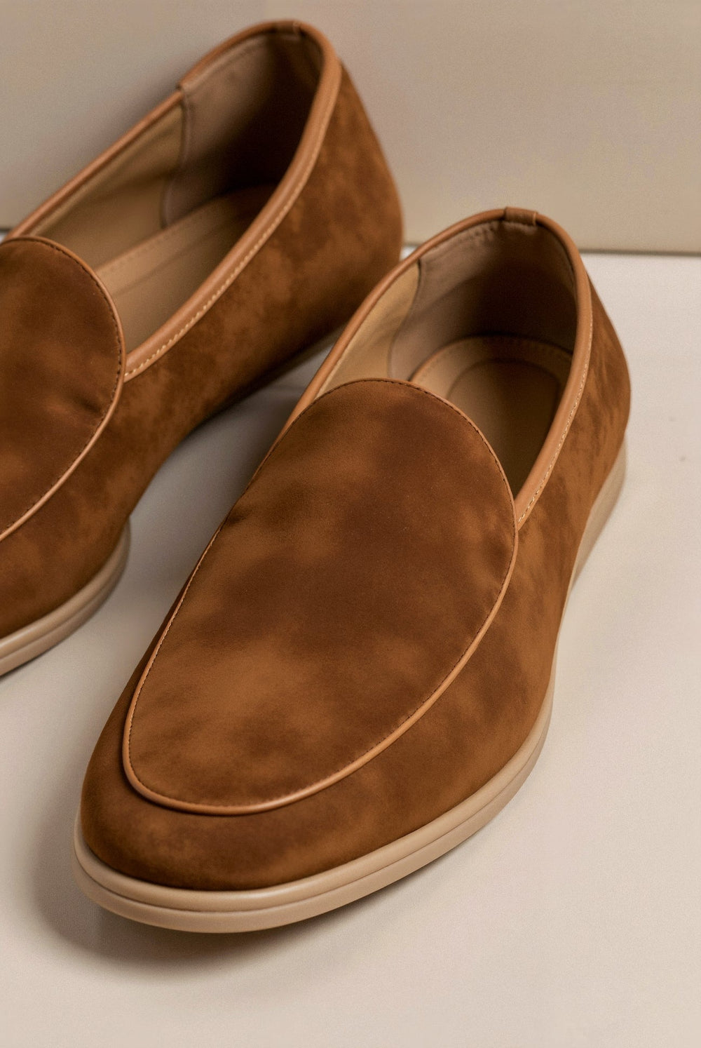 Unisex Suede Slip-On Loafers with Platform Sole-5