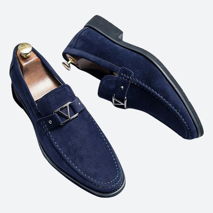 Men's Leather Dress Shoes with Lace-Up Front