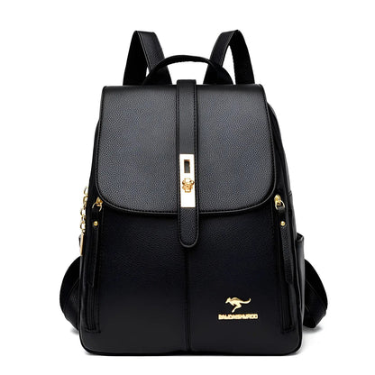Women's Backpack with Leather Finish