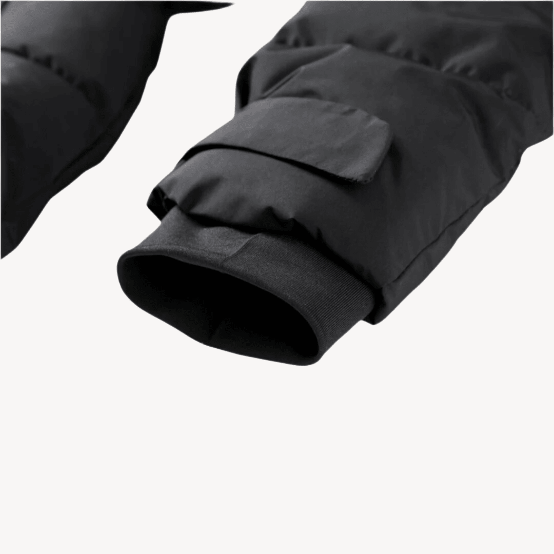 Women's Padded Jacket with Belted Waist and Hood