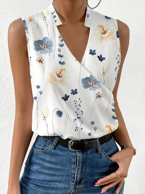 Women's Blouse with Round Neck and Long Sleeves