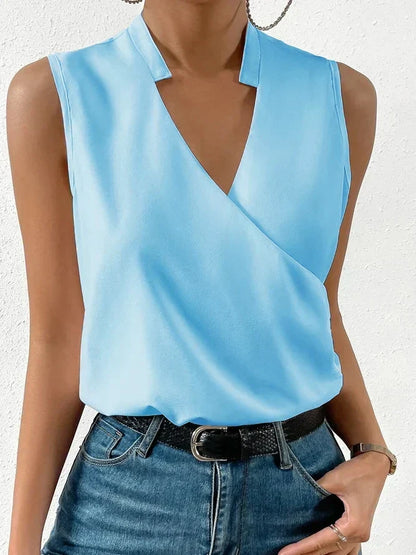 Women's Blouse with Round Neck and Long Sleeves