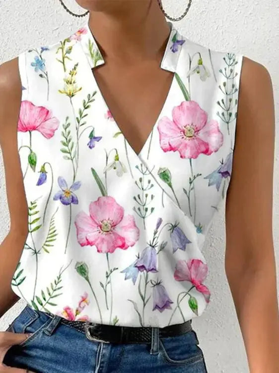 Women's Blouse with Round Neck and Long Sleeves