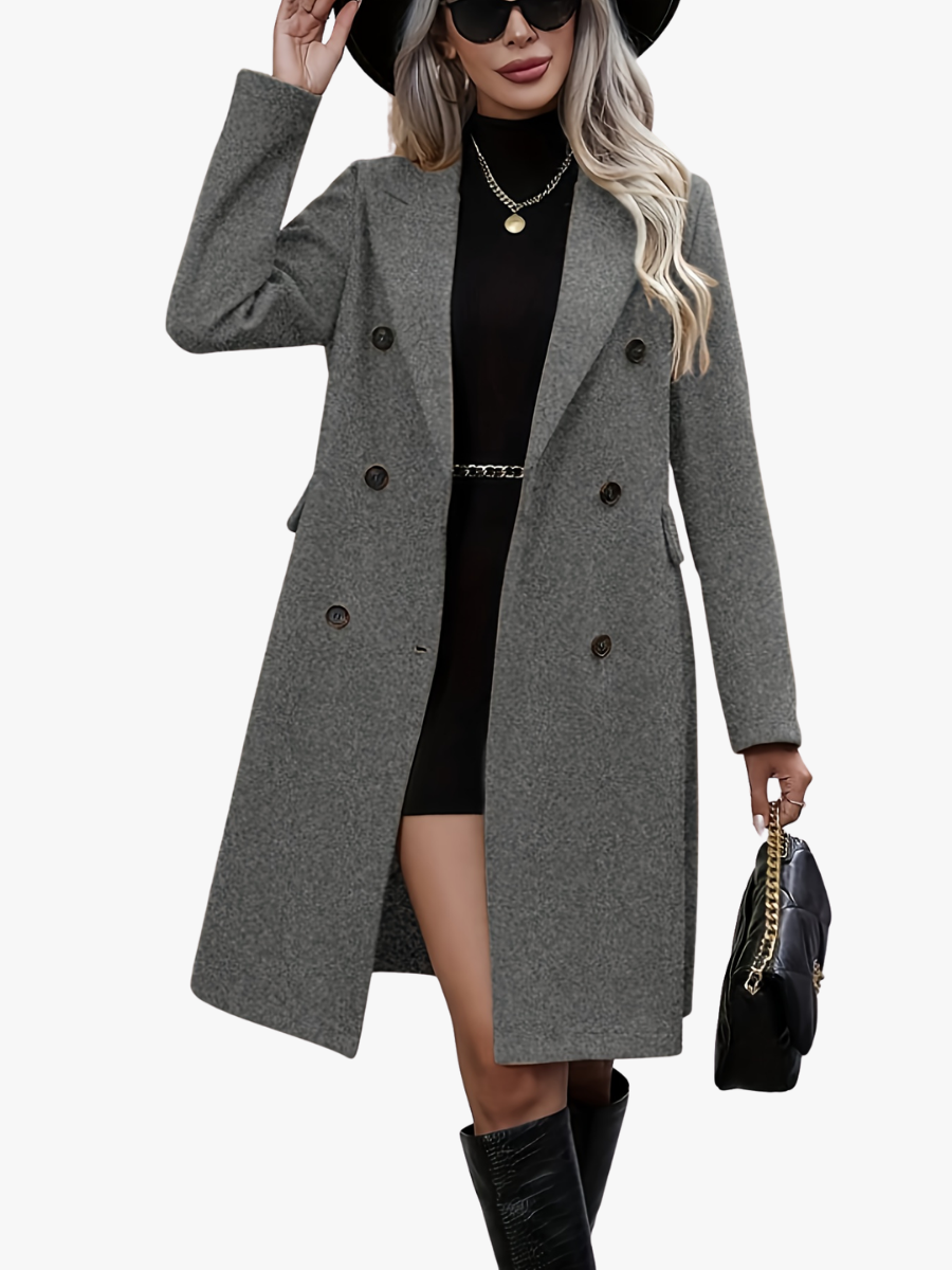 Women's Double-Breasted Trench Coat - photo 3