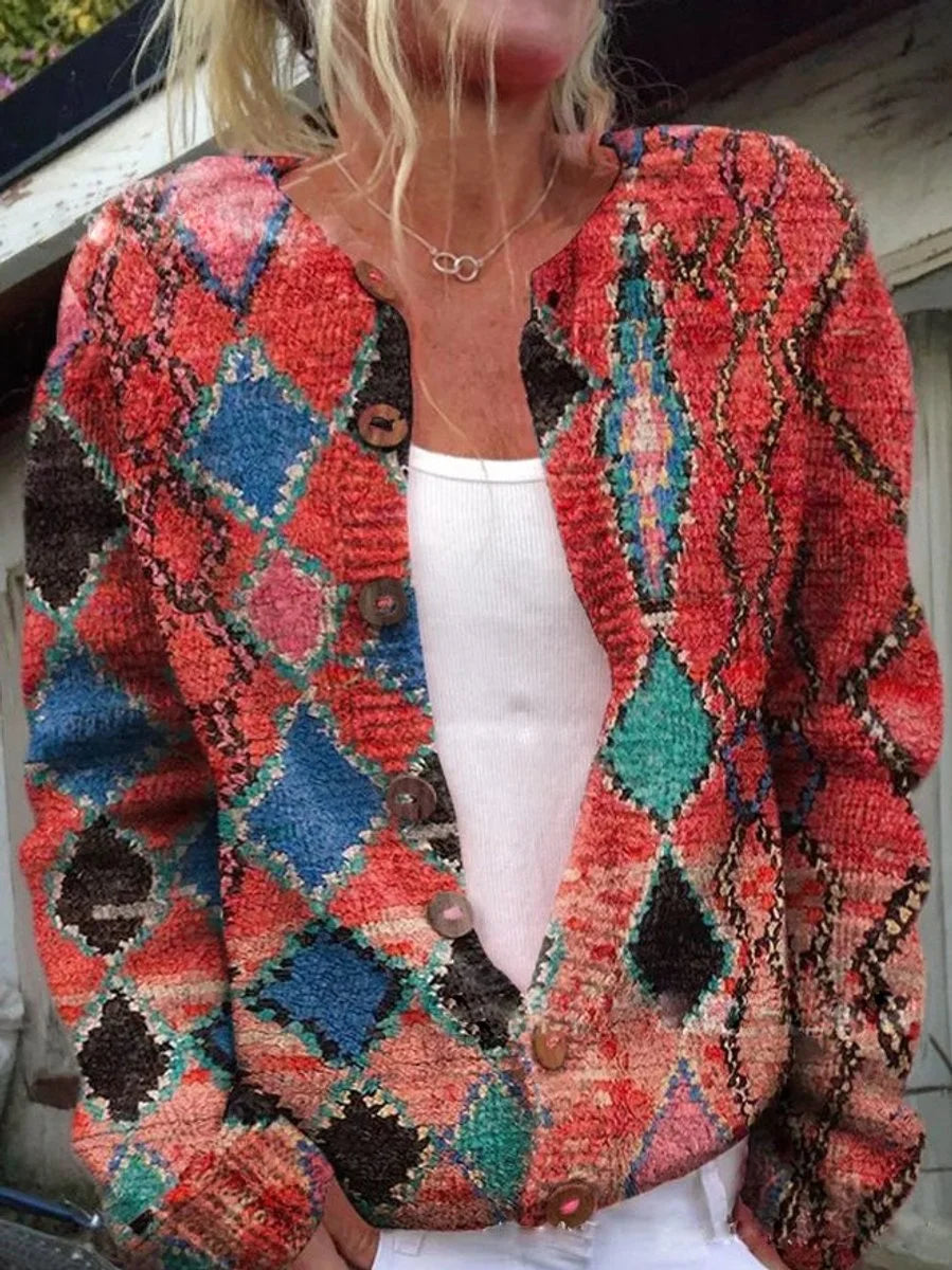 Women's Floral Embroidered Button-Front Knit Cardigan - photo 7