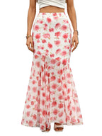 Women’s Floral High-Rise Maxi Skirt