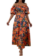 Women’s Floral Off-the-Shoulder Maxi Dress