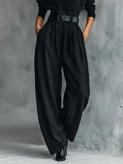 Women's High-Neck Wide-Leg Jumpsuit Set - photo 3
