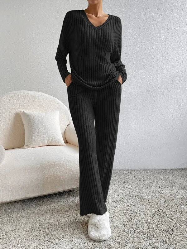 Women's Knitted Jumper and Trouser Set - photo 2