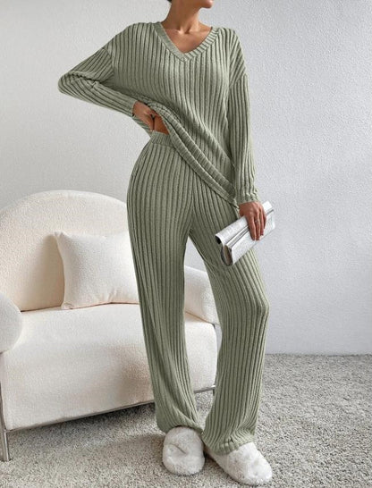 Women's Knitted Jumper and Trouser Set - photo 5