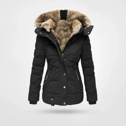 Women's Lined Hooded Padded Coat - photo 1