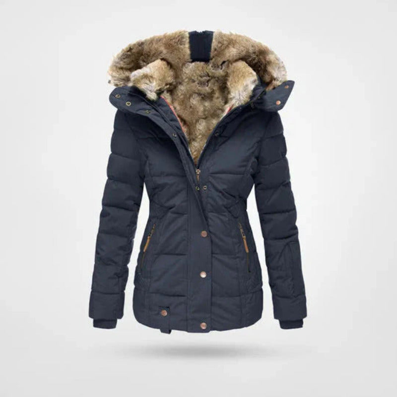 Women's Lined Hooded Padded Coat - photo 2