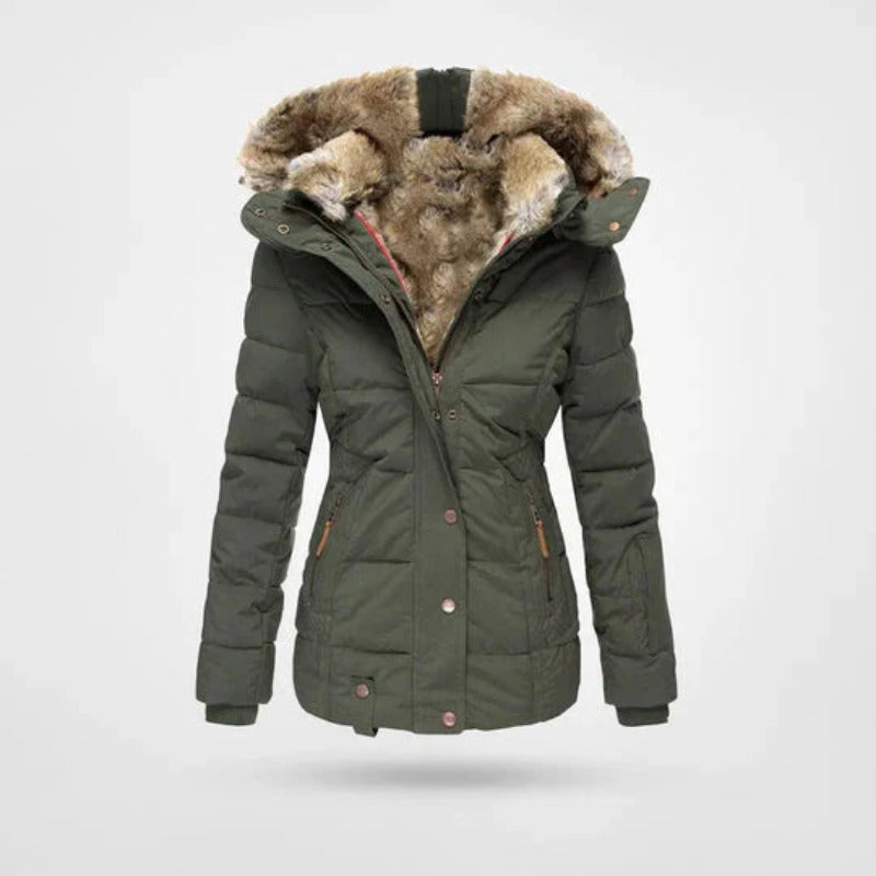 Women's Lined Hooded Padded Coat - photo 3