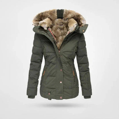 Women's Lined Hooded Padded Coat - photo 3