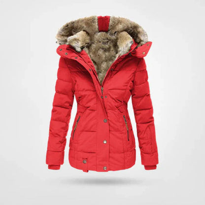 Women's Lined Hooded Padded Coat - photo 4
