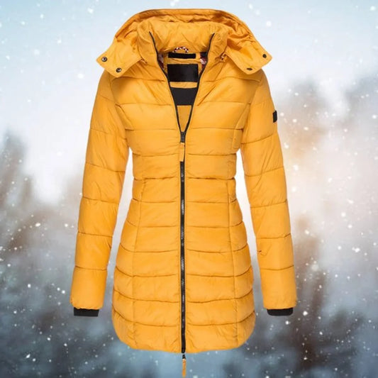 Women's Long Hooded Quilted Puffer Coat - photo 2