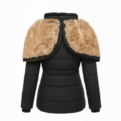 Women's Long Padded Coat with Zip Pockets - photo 2