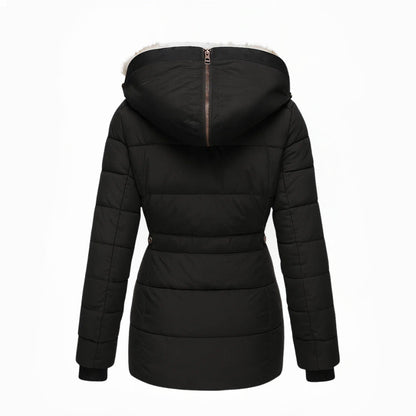 Women's Long Padded Coat with Zip Pockets - photo 3