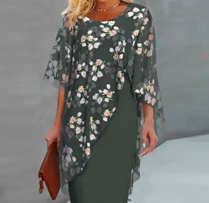 Women's Overlay Midi Dress - photo 4