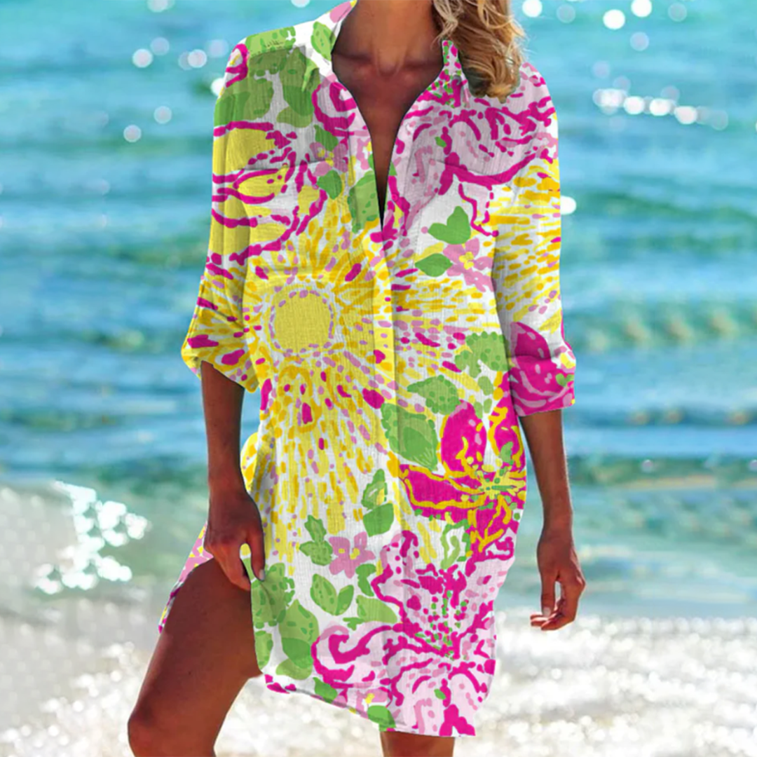 Women's Relaxed Shirt Dress - photo 9