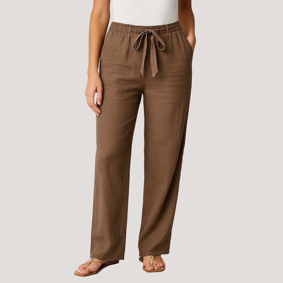Women's Relaxed Trousers with Elasticated Waist - photo 2