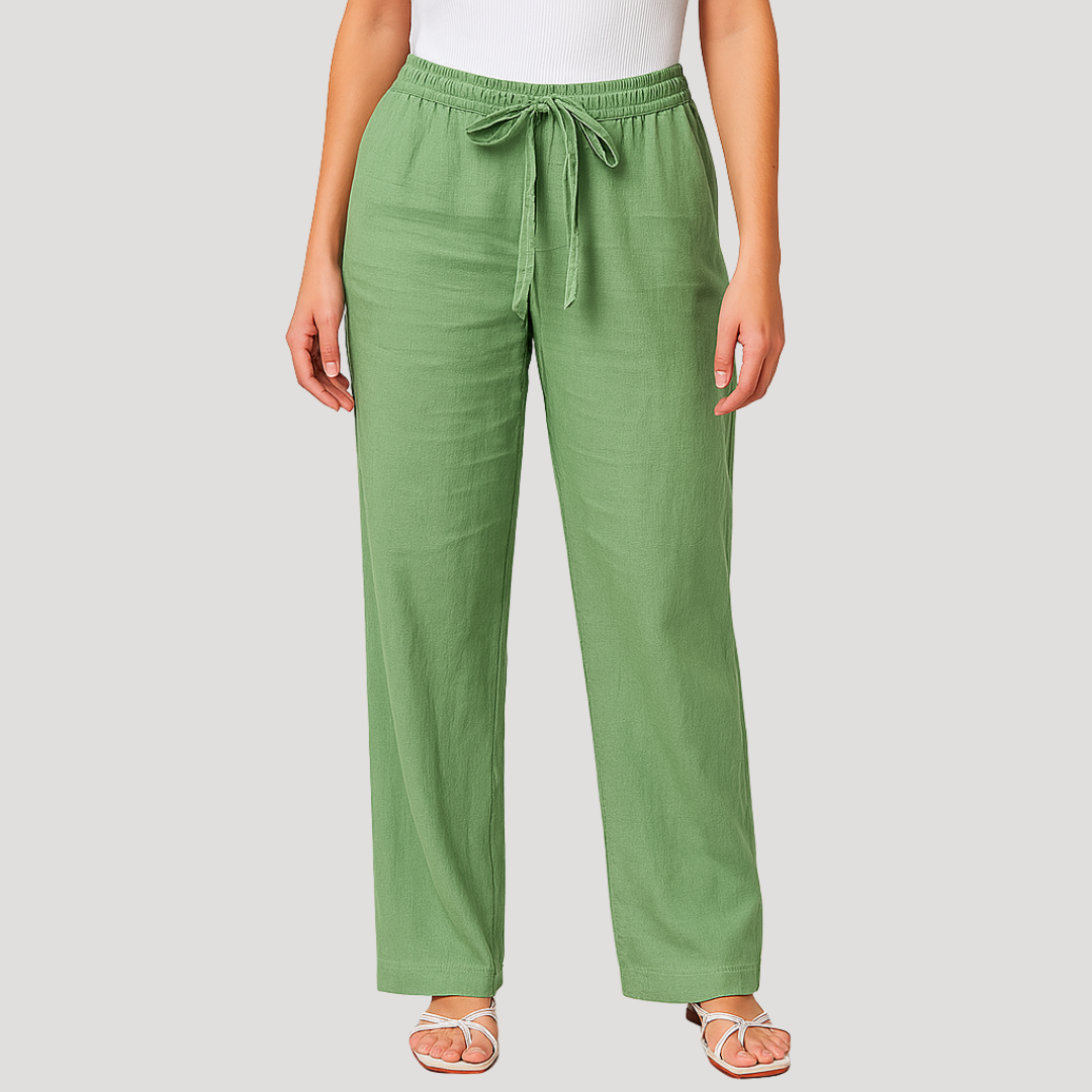 Women's Relaxed Trousers with Elasticated Waist - photo 3
