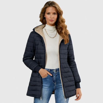 Women's Sherpa-Lined Puffer Jacket with Hood - photo 3